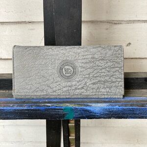 Gray Elephant Leather Wallet